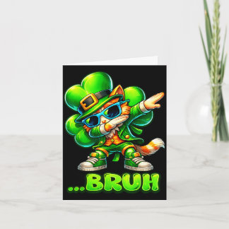 Cartão Duende de gato bruh engraçado menino homem mulhere