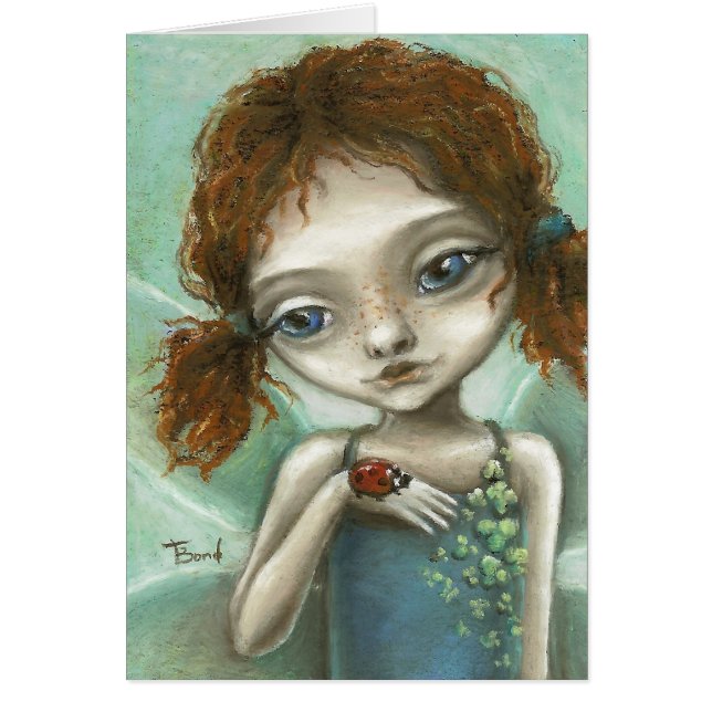 Cartão Duende irlandês (Frente)