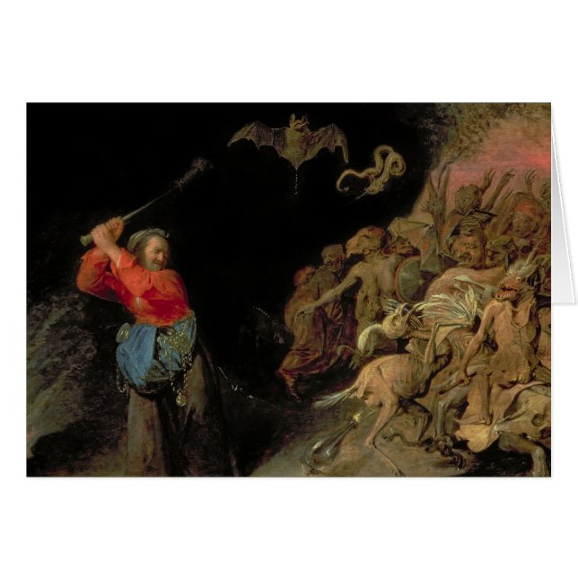 Cartão Dulle Griet que invade o inferno (Frente Horizontal)