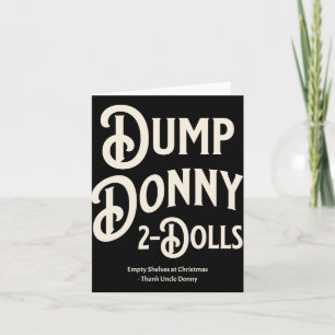 Cartão Dump Donny 2 Dólares Dois Dólares Trump Tarifas Hu