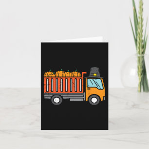 Cartão Dump Truck Pumpkin outono outono outono
