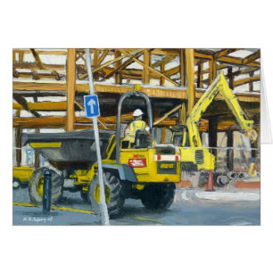 Cartão Dumper Truck, Cardiff, Wales, UK