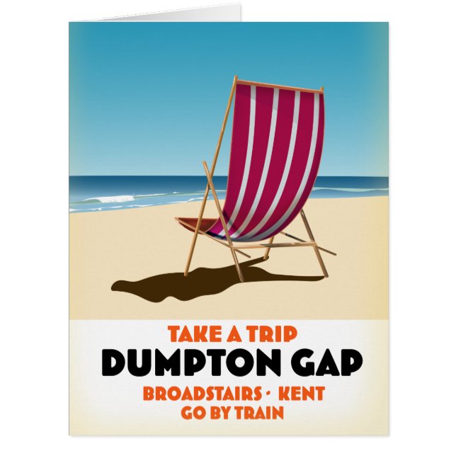 Cartão Dumpton Gap Broadescadas Kent poster (Frente)