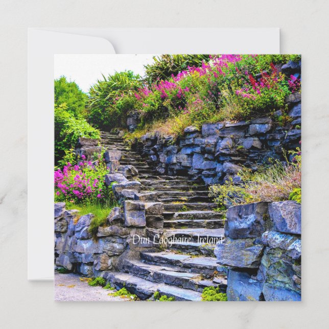 Cartão Dun Laoghaire, fotografia cênica da Irlanda (Frente)