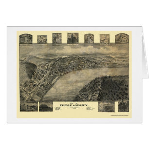 Cartão Duncannon, mapa panorâmico do PA - 1903