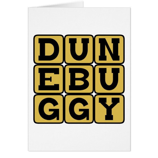 Cartão Dune Buggy, Transporte de Praia (Frente)