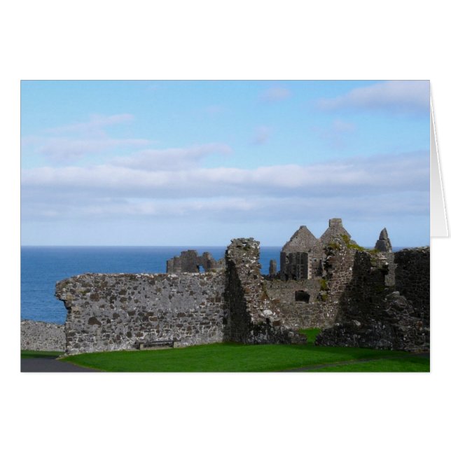 Cartão Dunluce Castle (Frente Horizontal)