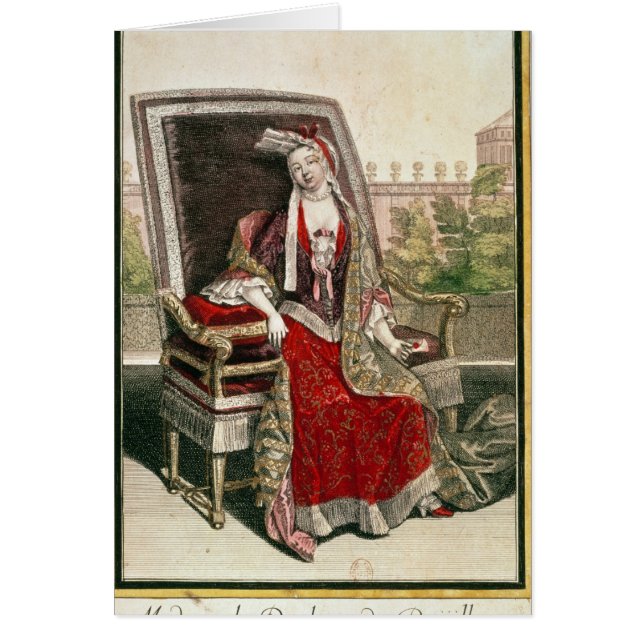 Cartão Duquesa de Marie-Anne Mancini do caldo (Frente)