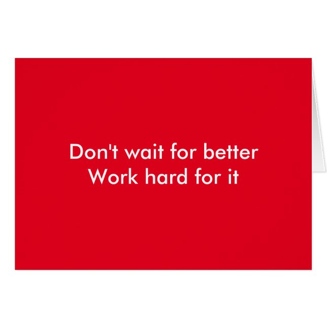 Cartão Duro de trabalho (Frente Horizontal)