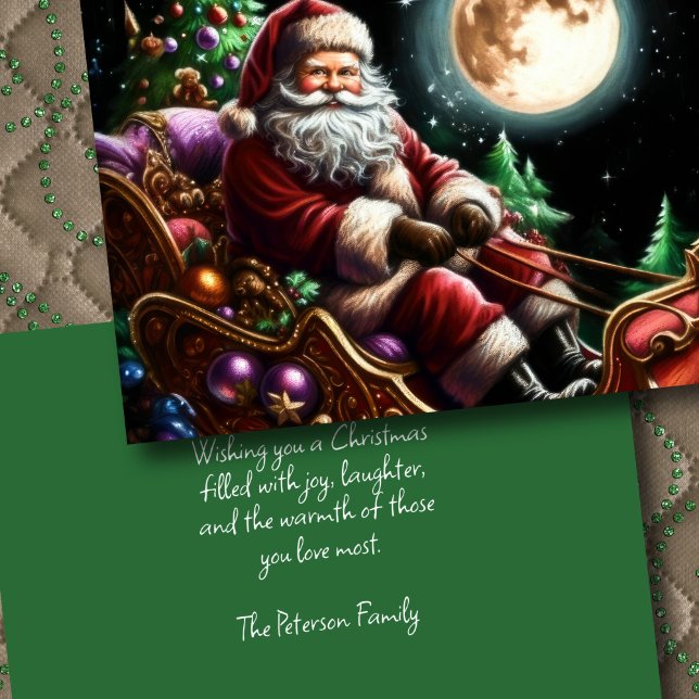 Cartão Duro Pastel Desenhando Papais noeis de Natal em Sl (Criador carregado)