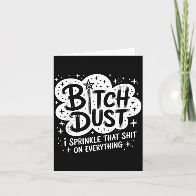 Cartão Dust I Sprinkle That On Everything Halloween  (Frente)