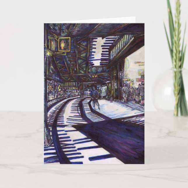 Cartão Dusting the Piano (Frente)