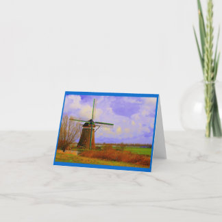 Cartão Dutch Windmill