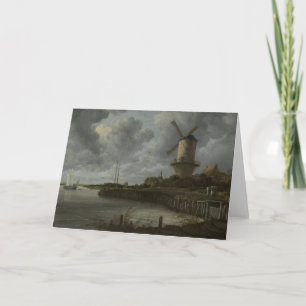 Cartão Dutch windmill Wijk bij Duustede, Ruisdael