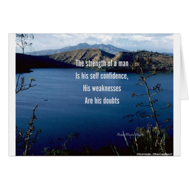 Cartão Dúvida e autoconfiança (Frente Horizontal)