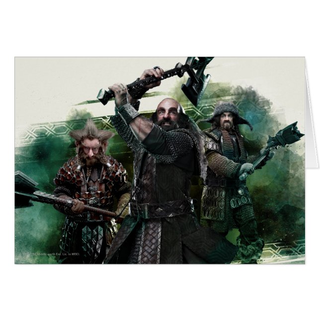 Cartão Dwalin, Nori, & Bofur Graphic (Frente Horizontal)