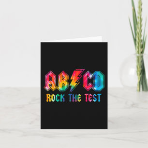 Cartão Dye Rock The Test Day Exam For Teacher Stu