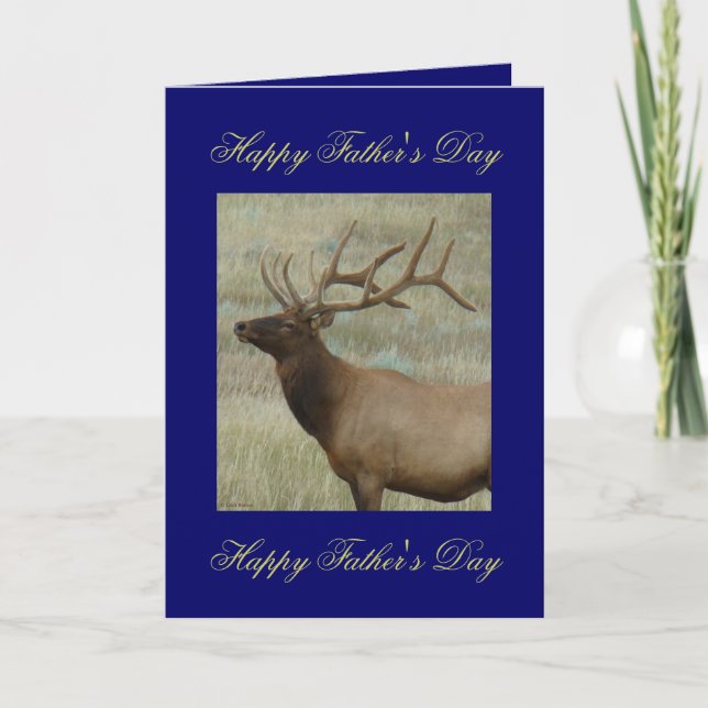 Cartão E9 Bull Elk em Velvet (Frente)