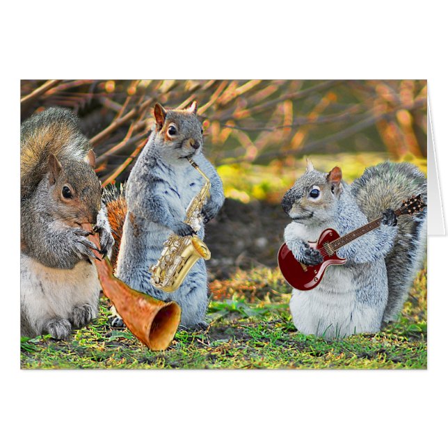 Cartão E a banda tocou (Frente Horizontal)