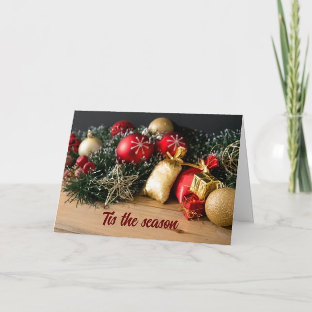 CARTÃO É A ÉPOCA DE DESEJAR "UM" NATAL FELIZ (Frente)