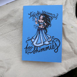 Cartão é a época de shimmies card