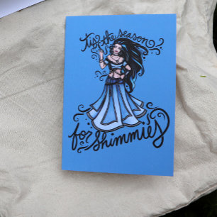 Cartão é a época de shimmies card
