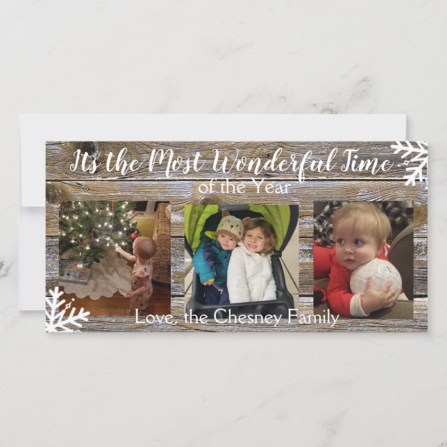 Cartão É a época mais maravilhosa do ano (Frente)