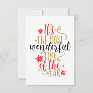 Cartão É a época mais maravilhosa do Natal