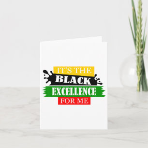 Cartão É a excelência negra para mim mês de história - J