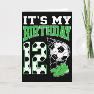 Cartão É a minha festa de futebol de 12 anos de idade, me