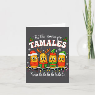 Cartão É a Temporada de Tamales Natal Mexicano Tamal