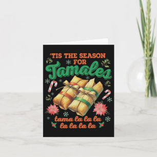 Cartão É a Temporada para Tamales Família Natal Mexicano