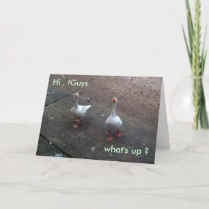 Cartão e aí, oi, !Caras