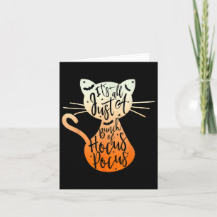 Cartão É Apenas Um Monte De Hocusco Pocus Halloween Cat L