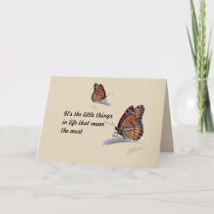 Cartão É as coisas pequenas na vida que significam o a