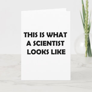 Cartão É assim que um Cientista se parece