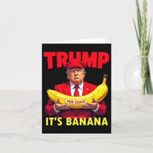 Cartão É banana de Trump (em escala) Starship Engraçado