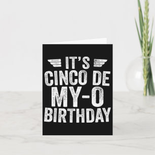 Cartão É Cinco de Meu Aniversário Cinco de Mayo Pa