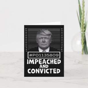 Cartão E Condenado Felon 45 Engraçado Anti Trump Mugshot
