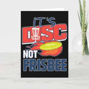Cartão É Disco Não Frisbee Disc Golf Divertido