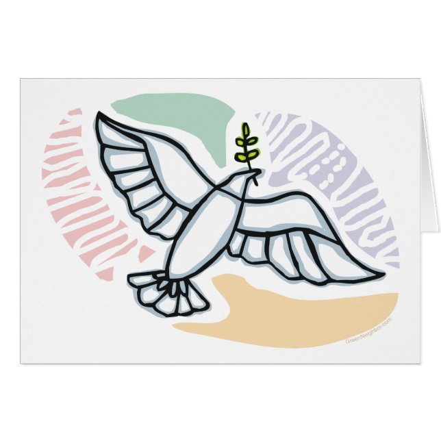Cartão E - Dove of Peace (Frente Horizontal)