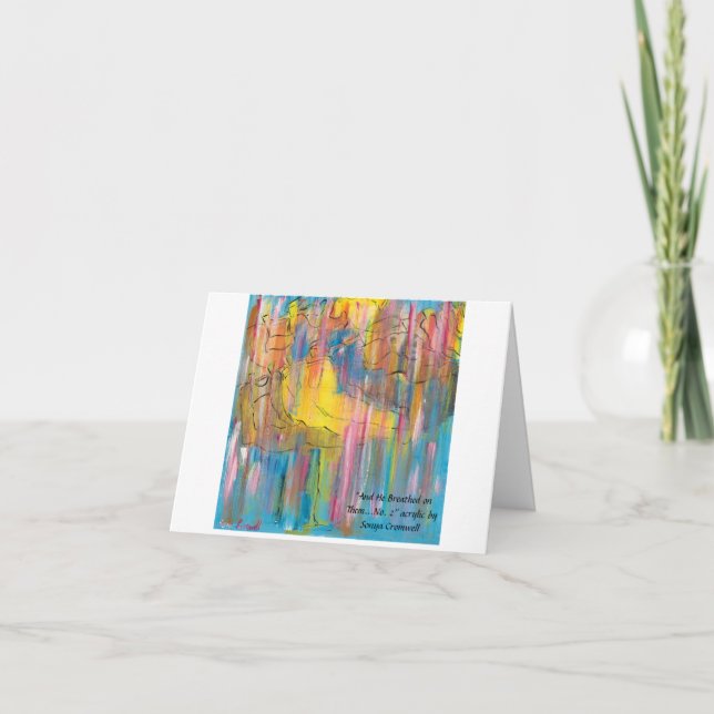 Cartão "E Ele Respirou Neles... Não 2" saudação dobrada (Frente)