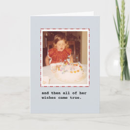 Cartão e então todos os seus desejos se tornaram realidad