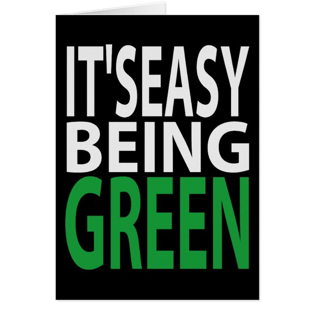 CARTÃO É FÁCIL SER VERDE (Frente)
