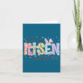 Cartão É Feliz o Jesus Ressuscitado Infantil Cristão
