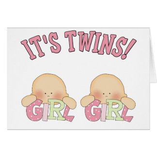 Cartão É gêmeos! (MENINA DA MENINA)