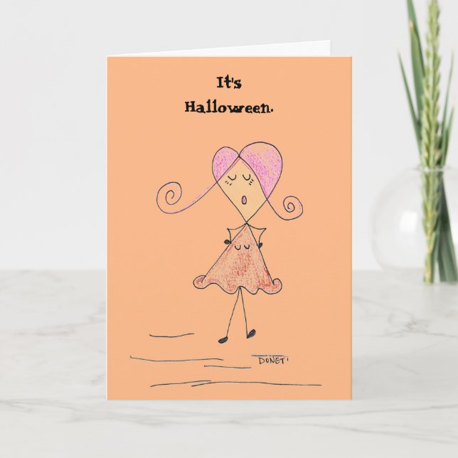 Cartão É Halloween. Eu entendo isso o tempo todo. (Frente)