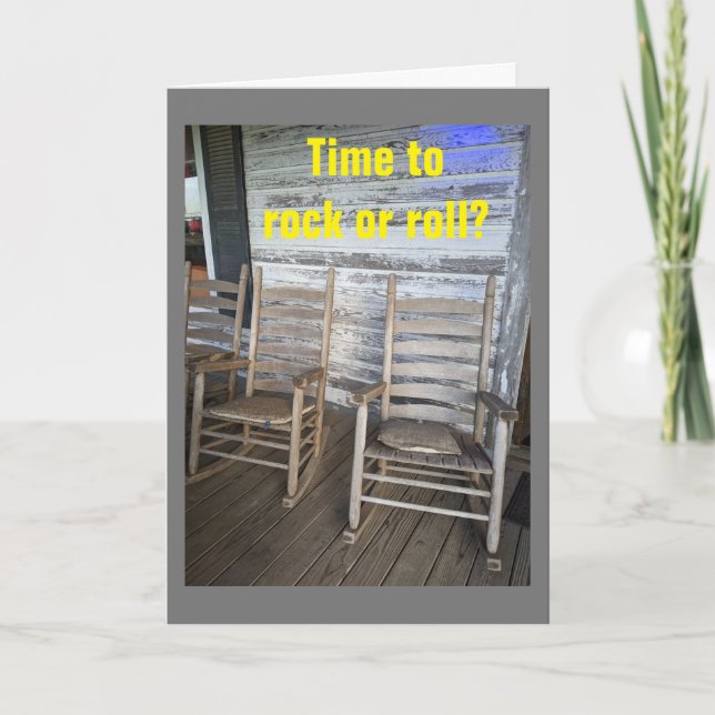 CARTÃO É HORA DE "ROCK OR ROLL" NO SEU ANIVERSÁRIO! (Frente)