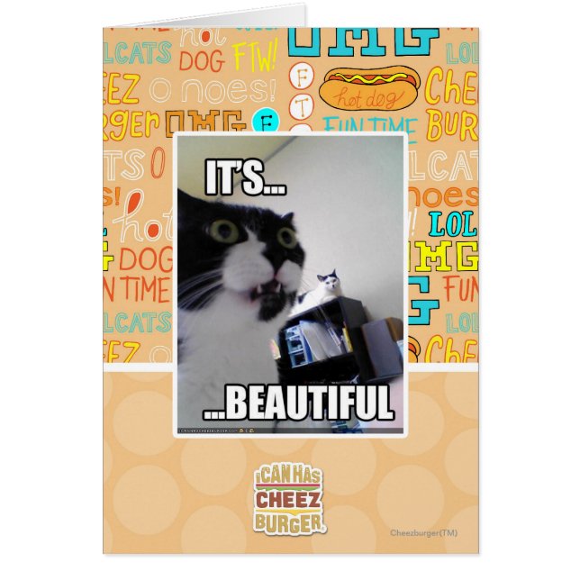 Cartão É lindo (Frente)