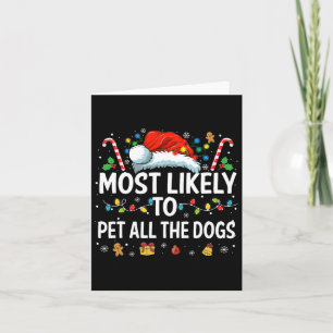 Cartão É Mais Provável Pet Todos Os Cães De Natal Diverti